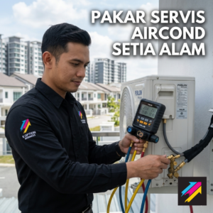 Aircond Service KL & Selangor 17 Technician K Option periksa bacaan gas servis aircond Setia Alam
